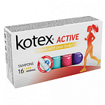 Тампоны Kotex эктив нормал 16 шт Кимберли-кларк
