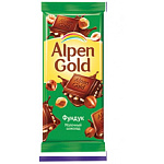 Шоколад Альпен Голд молочный с фундуком 85 гр Мон*дэлис