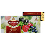 Чай Майский Лесные ягоды черный 25пак