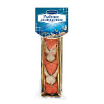 Ассорти рыбное Рыбная миля косичка горбуша-скумбрия холодного копчения 200 гр в/у Фосфорель