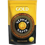 Кофе Черная карта Голд растворимый 150гр м/у Штраус