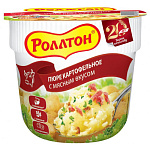 Пюре Роллтон картофельное б/п с мясным вкусом 40 гр