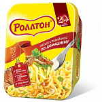 Лапша Роллтон б/п говядина по домашнему 90 гр. лоток